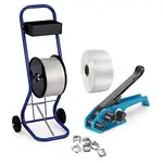 Páskovací sada textilní vázací pásky v odvíječi 16 mm, návin 850 m, standardní, pevnost v tahu 430kg  | RAJA