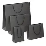 Luxusní kraftová taška s bavlněnými úchyty 550x450x150 mm, KHAKI