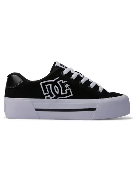Dc shoes dámské boty Chelsea Platform Black / White | Černá | Velikost 7,5 US