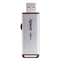 Apacer USB flash disk, USB 3.0, 16GB, AH35A, stříbrný, AP16GAH35AS-1, USB A, s výsuvným konektorem