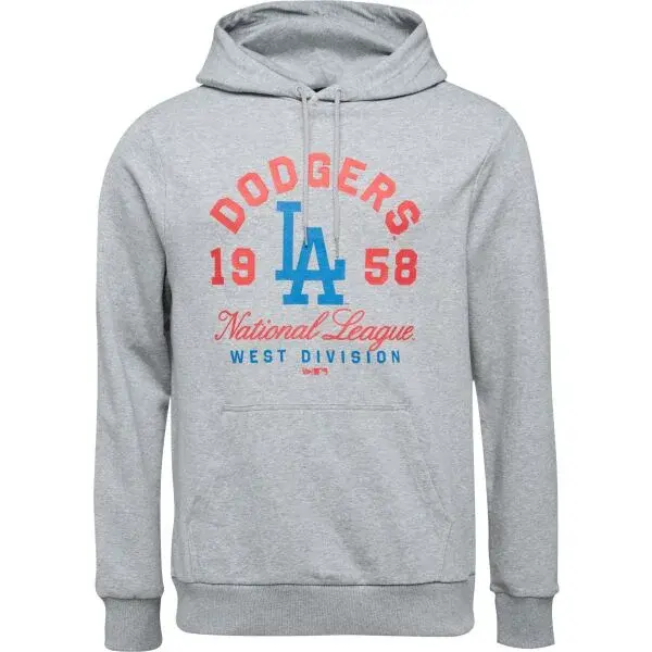 New Era LA DODGERS MLB WORDMARK HOODIE Pánská mikina, šedá, velikost