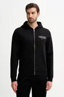 Mikina Guess pánská, černá barva, s kapucí, s aplikací, M5BQ48 K9Z21