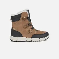 Light Brown Girls' Ankle Boots Geox Flexyper AB - Girls