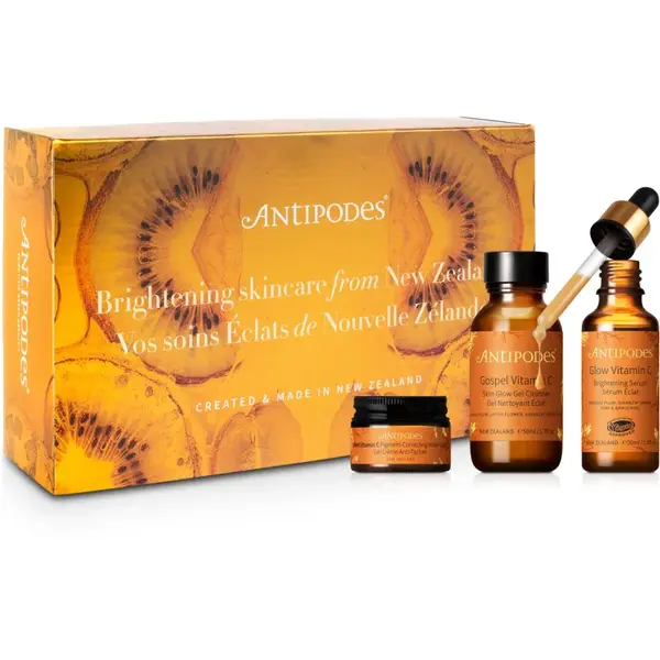 Antipodes Christmas Set Brightening Skincare vánoční dárková sada pro rozjasnění pleti