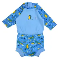 Plavky Happy Nappy UV oblečko 3/4 rukáv Krokodíly L (6 – 14 mes.)