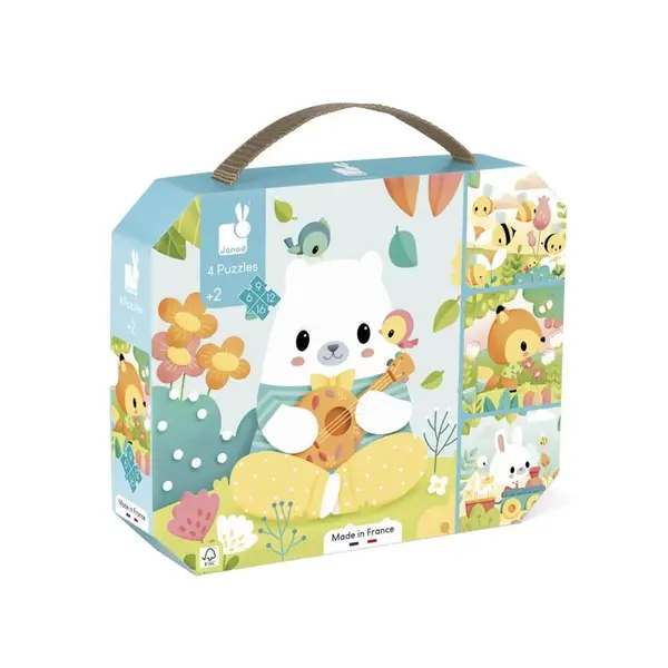 Rastúce puzzle 4v1 – Zvieratká