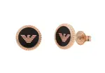 Emporio Armani Luxusné bronzové náušnice s logom EGS2534221
