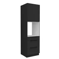 Vysoká skříňka pro vestavnou troubu Aria 60 DPS-210 3S 1F - Premium Box Barva korpusu: Černá, Barva dvířek: BL - Black AFM