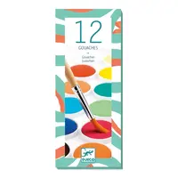 Vodové farby pre deti – 12 farieb