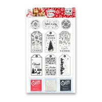 Razítka Aladine Stamp With Love - Vánoční visačky, 9 ks