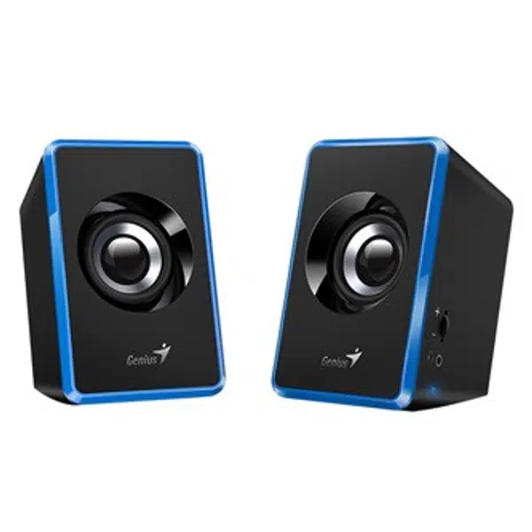 Genius reproduktory SP-U125, 2.0, 3W, modré, regulace hlasitosti, 3,5 mm jack (USB), 150Hz-20kHz