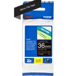 Brother TZE-M365, 36mm x 8m, bílý tisk/černý matný podklad, originální páska
