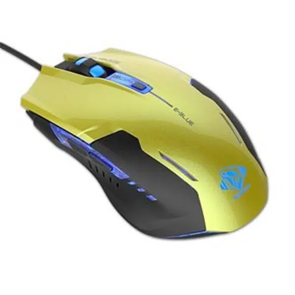 E-blue Myš Auroza G, 3000DPI, optická, 6tl., drátová USB, zelená