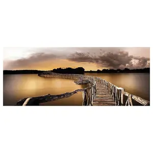 Obraz Canvas Silver 60x150 ST646 Gold Jetty CA-13464