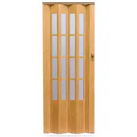 Shrnovací dveře Crystalline glass dub světlý 860mm