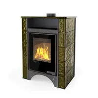Krbové kachle s výmenníkom AQUAFLAM VARIO PERU 11/5kW, zelené kachlieky FLHSF34-117