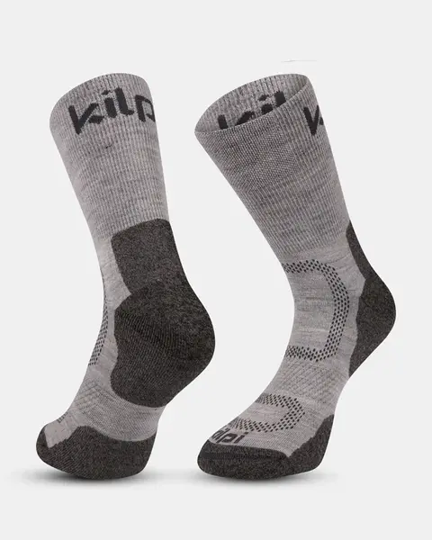 Unisex turistické ponožky kilpi steyr-u světle šedá 39