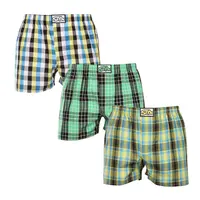 Styx 3PACK pánské trenky klasická guma vícebarevné (3A102129) XL