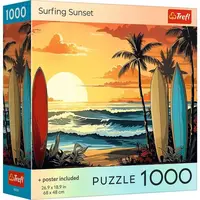 Trefl Puzzle 1000 USA Collection: Surfing Sunset
