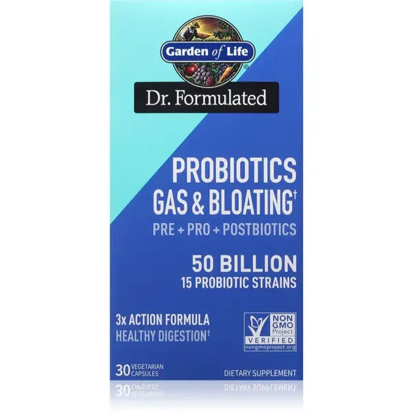 Garden of Life Dr. Formulated Probiotics Gas & Bloating probiotika v kapslích 30 cps