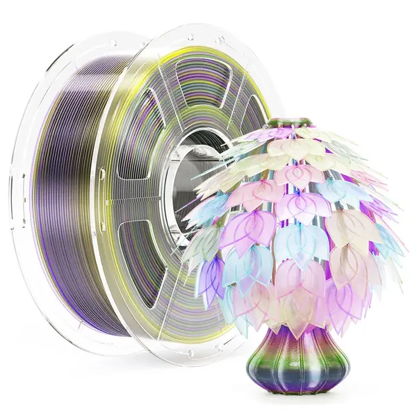 Mecpow High Speed PETG Filament 1kg - Transparent Rainbow