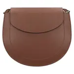 Dámská kožená crossbody kabelka Italia Locita - hnědá