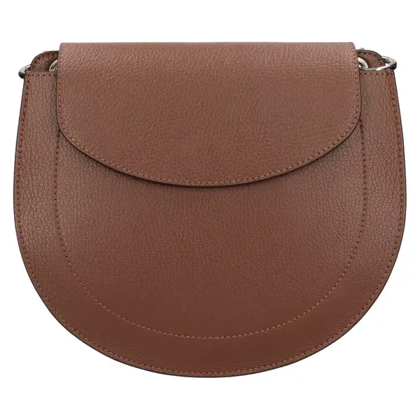 Dámská kožená crossbody kabelka Italia Locita - hnědá
