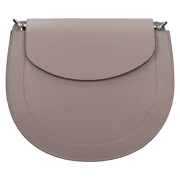 Dámska kožená crossbody kabelka Italia Locita - šedá