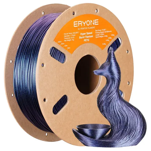 ERYONE High Speed PETG Filament 1kg - Burnt Titanium Blue Purple