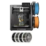 Flashforge AD5X 3D Printer + 4kg Mecpow HS Filaments - 2kg Black PETG / Transparent Smoke Grey PLA+