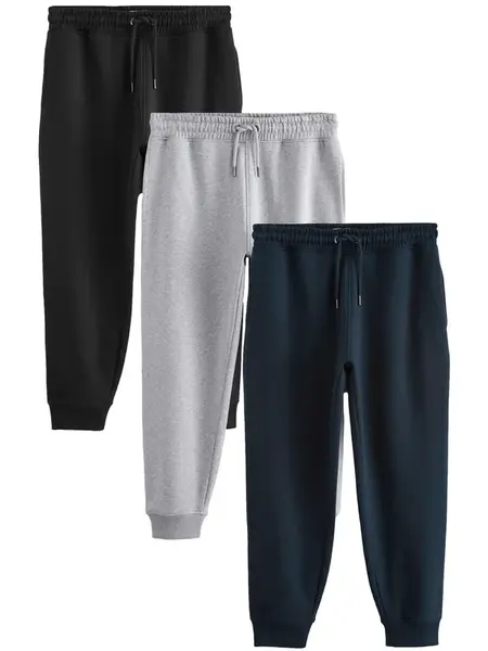 Next Nohavice  námornícka modrá / sivá melírovaná / čierna