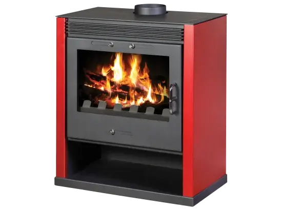 Kachle s výmenníkom RUBIN B červená HO7037