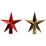 Špička na vianočný stromček hviezda 12 cm mix 48149