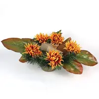 Květinové aranžmá v míse s 5 květy 20x36cm 443761