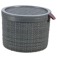 Box s víkem Jute 245714 tm šedý 2l Curver