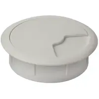 Kabelová průchodka o 60mm, plast, bílá