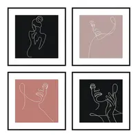 Set 4x obraz 70x70 cm 4x30x30 cm 70x70 cm