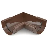 Vnitřní žlabový roh 100 mm Bryza hnědá