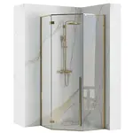 Sprchový kút Diamond gold 90x90x195
