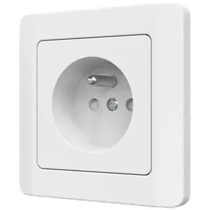 Jednoduchá zásuvka Z/U SILVA biela 46136