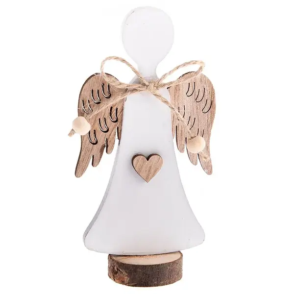 Dřevěný anděl – bílý ZS192204