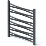 Kúpeľňový radiátor Łezka 3D Ł3D 12/50 čierna 675x540 mm