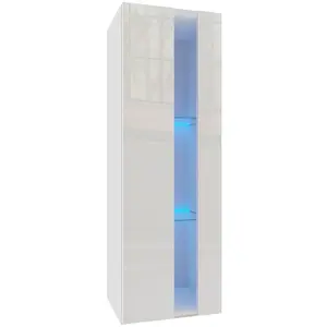 Závěsná police Izumi 1 WH bílá mat/lesk