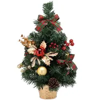 Vánoční stromek 40 cm červená a zlatá