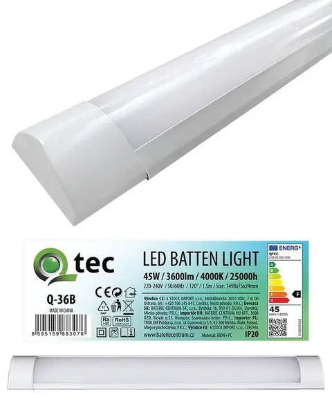 Svitidlo BATTEN LED White 45W Q-36B