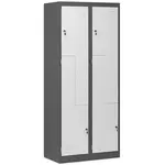 Skriňa Julia kovová antracit/biela