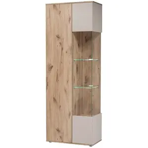 Vitrína Catalina DVC CT WSW dub viking/kašmír