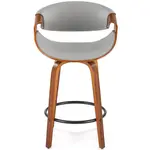 Barová židle H123 ořech/popelavě šedá
