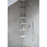 Rohová polička 290cm biela