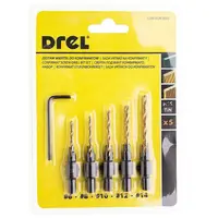 Vrtáky na konfirmáty, 6-14 mm, 5 ks, Drel